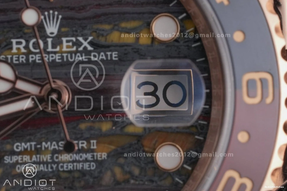 on Iron Oyster GMT 126715 Best Edition RG CHNR Tiger Durable ARF Dial II Bracelet Master Sh 861 0505